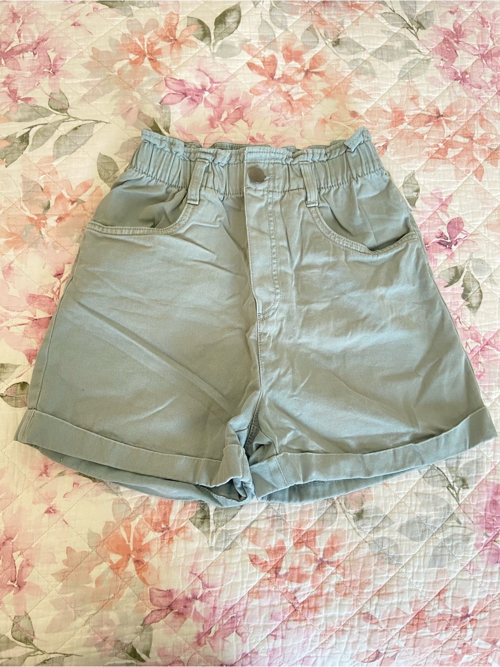 High Waist Cotton Shorts